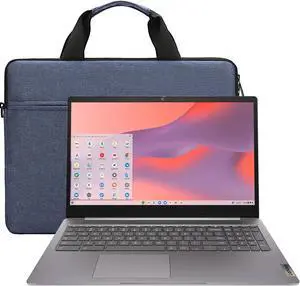Lenovo IdeaPad 3i Chromebook 15.6" FHD Intel Celeron Laptop - 4GB Memory with 64GB eMMC Storage (Artic Grey) and Polyester Fiber Laptop Bag Lenovo IdeaPad 3i Chromebook 15.6" FHD Intel Celeron Laptop - 4GB Memory with 64GB eMMC Storage (Artic Grey) and Polyester Fiber Laptop Bag