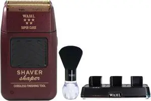 Wahl Professional 5-Star Series Rechargeable Shaver/Shaper #8061-100 with Wahl Professional Power Station Multi-Charge 3 Tools At Once #3023291 and Neck Duster