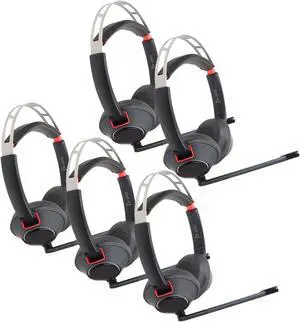 Poly Blackwire 5220 Stereo Wired Headset, Dual Ear Computer Headset with Boom Mic, USB-A, 3.5mm to Connect to PC, Mac, Tablet and Cell Phone - 5 Units