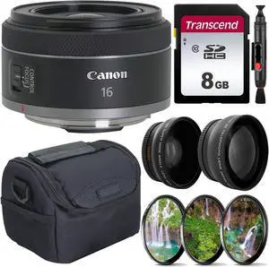 Canon RF 16mm f/2.8 STM Ultra-Wide Angle Lens for Canon R100 R50 R10 + Top Accessory Bundle