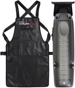 BaByliss Pro FXONE LO-PROFX High-Performance Trimmer #FX729 & Barberology Apron Set