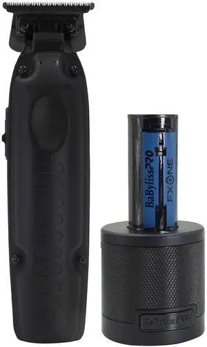 BaByliss Pro FXONE LO-PROFX LIMITED EDITION Trimmer - Matte Black (TOOL ONLY) #FX729MBLT with BaByliss Pro FXONE Accessories Kit (Includes Battery, Charging Base, Cord & Adapter)