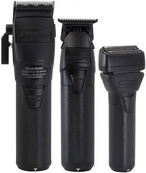 BaByliss Pro FXONE BLACKFX Interchangeable-Battery Trimmer #FX799MB with Interchangeable-Battery Clipper #FX899MB and Interchangeable-Battery Shaver #FX79FSMB BaByliss Pro FXONE BLACKFX Interchangeable-Battery Trimmer #FX799MB with Interchangeable-Battery Clipper #FX899MB and Interchangeable-Battery Shaver #FX79FSMB