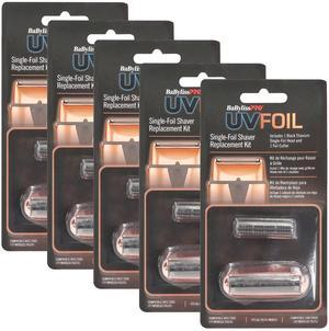 BaByliss Pro UVFOIL Single-Foil Shaver Replacement Kit [Single-Foil & Cutters] - Rose Gold #FXLRF1RG - 5 Units