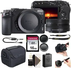 Nikon Z30 20.2MP APS-C Mirrorless Camera with DX 16-50mm Lens (Black) Starter Bundle