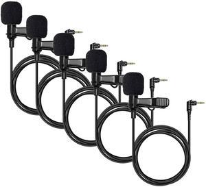 Hollyland External Clip On Lavalier Microphone with 3.5mm Audio Jack, Compatible with Lark Max Microphone System-Black -X5