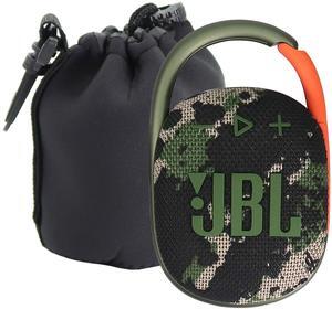 JBL Clip 4 Portable Bluetooth Waterproof Speaker (Squad) with Waterproof Speaker Pouch