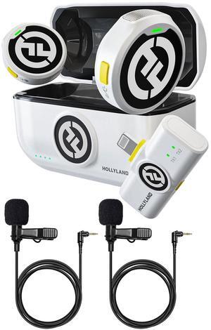 Hollyland LARK M2 DUO 2-Person Wireless Microphone System with Lightning Connector + 2x Lavalier Microphone