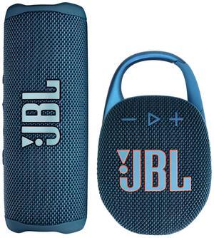 JBL FLIP 6 Wireless Portable Waterproof Speaker (Blue) with JBL Clip 5 Portable Waterproof Wireless Speaker (Blue)