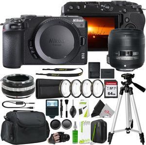 Nikon Z30 Mirrorless Camera with AF-S DX Micro-NIKKOR 40mm f/2.8G Close-up Lens and F to Z Adapter Enhanced Macro Kit