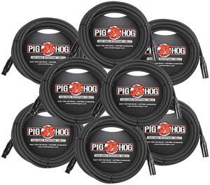 Pig Hog High Performance 8mm XLR Microphone Cable, 25 ft PHM25 - 8 Units