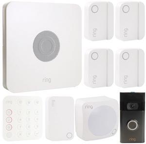 Ring Alarm Pro 8-Piece Kit  Smart Home Security System with Base Station & Keypad + Ring 1080p Video Doorbell (2020 Release, Venetian Bronze)