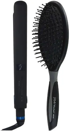 BaByliss Pro Nano Titanium LIMITED EDITION 1" Digital Flat Iron BNTMB4095TUC with Conair Pro Ergo-Grip Detangler Brush