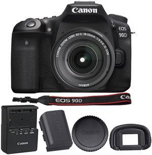 Canon EOS 90D 32.5MP Digital SLR Camera with EF-S 18-55mm f/3.5-5.6 IS STM Lens