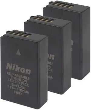 Nikon EN-EL20a Rechargeable Lithium-Ion Battery Pack (7.2V, 1110mAh) - 3 Pack