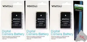 Vivitar EN-EL20a Replacement Battery for Nikon Coolpix P1000 P950 J1 1 AW1 1 V3 - 2 Units