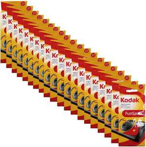 20-Pack Kodak 35mm One-Time-Use Disposable Camera (ISO 800) with Flash - 27 Exposure