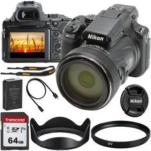 Nikon COOLPIX P1100 16MP Digital Camera (Black) All Inclusive Bundle