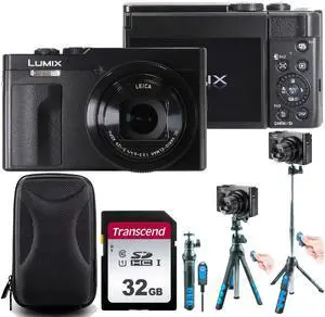 Panasonic Lumix ZS99 20.3MP 30X Optical Zoom Digital Camera (Black) Best Travel Kit