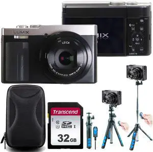 Panasonic Lumix ZS99 20.3MP 30X Optical Zoom Digital Camera (Silver)  Best Travel Kit