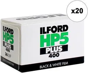 Ilford HP5 Plus Black & White Negative Film 35mm Roll Film, 36 Exposures - 20 Pack