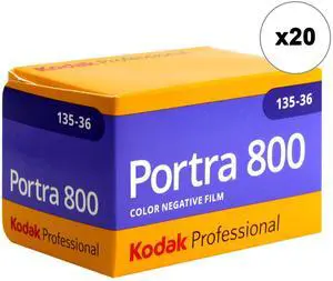 Kodak Portra 800 Color Negative Film (35mm Roll Film, 36 Exposures) - 20 Pack