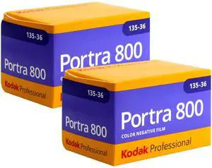 Kodak Portra 800 Color Negative Film (35mm Roll Film, 36 Exposures) - 2 Pack