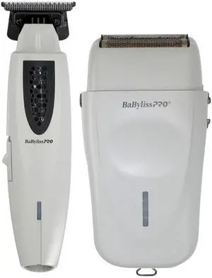 BaByliss Trimmer FX773NGY + LithiumFX+ Double Foil Shaver FXFS573GY Cordless Grooming Set