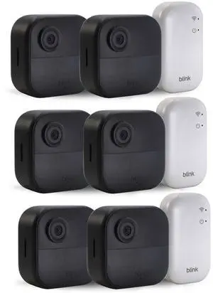 3x Blink Outdoor 4 Wireless Smart Security Camera - Sync Module Core Included (2 Cameras)