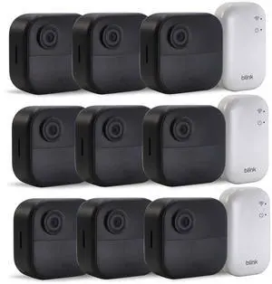 3x Blink Outdoor 4 (newest model) Wireless Smart Security Camera - Sync Module Core Included (3 Cameras)