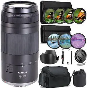 Canon RF 75-300mm f/4-5.6 Zoom Lens Ultimate Photography Bundle