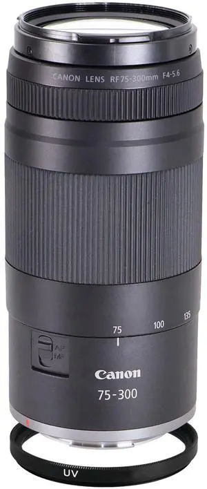 Canon RF 75-300mm f/4-5.6 Lens (Canon RF) with 58mm UV Filter
