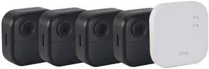 Blink Outdoor 4 XR Wireless Security Camer, 400 Feet of Extended Range (Sync Module XR included) - 4 Cameras