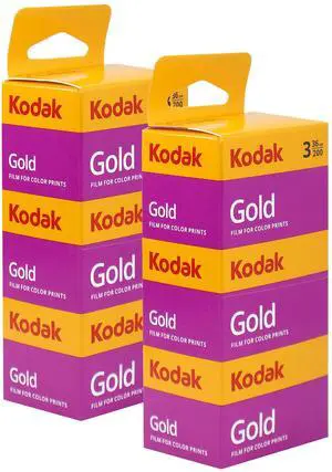 2x Kodak GOLD 200 Color Negative Film (35mm Roll Film, 36 Exposures) - 3 Pack