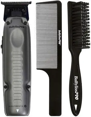 BaByliss Pro FXONE LO-PROFX High-Performance Low-Profile Trimmer FX729 with Fade Brush and 9" Comb