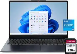 Lenovo Ideapad 1i 15.6" Full HD Touchscreen Laptop Intel Core i5-1334U - 16GB Memory, 512GB SSD (Abyss Blue) with 256GB Card