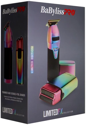 BaBylissPro LIMITEDFX Collection Limited Edition Trimmer and Double Foil Shaver Iridescent FXDUOFS2TRB BaBylissPro LIMITEDFX Collection Limited Edition Trimmer and Double Foil Shaver Iridescent FXDUOFS2TRB