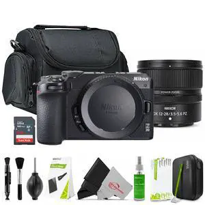 Nikon Z 30 Mirrorless Camera with NIKKOR Z DX 12-28mm f/3.5-5.6 PZ VR Lens Accessory Bundle Nikon Z 30 Mirrorless Camera with NIKKOR Z DX 12-28mm f/3.5-5.6 PZ VR Lens Accessory Bundle