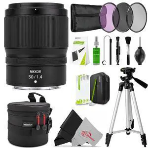 Nikon NIKKOR Z 50mm f/1.4 Lens (Nikon Z Mount) Complete Accessories Bundle Nikon NIKKOR Z 50mm f/1.4 Lens (Nikon Z Mount) Complete Accessories Bundle