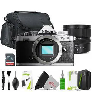 Nikon Z fc Mirrorless Digital Camera with NIKKOR Z DX 12-28mm f/3.5-5.6 PZ VR Lens Accessory Bundle Nikon Z fc Mirrorless Digital Camera with NIKKOR Z DX 12-28mm f/3.5-5.6 PZ VR Lens Accessory Bundle