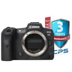 Canon EOS R5 Mirrorless Camera (Body Only) - Black with 3 Year Accidental Protection & Shipping Coverage Canon EOS R5 Mirrorless Camera (Body Only) - Black with 3 Year Accidental Protection & Shipping Coverage