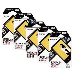 Fujifilm INSTAX Mini Contact Sheet Instant Film 10 Exposures - 5 Pack Fujifilm INSTAX Mini Contact Sheet Instant Film 10 Exposures - 5 Pack