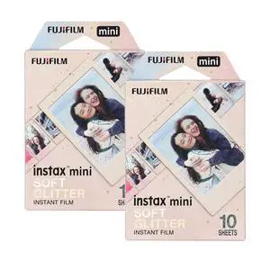 FUJIFILM instax mini Instant Film (Soft Glitter, 10 Exposures) - 2-Pack FUJIFILM instax mini Instant Film (Soft Glitter, 10 Exposures) - 2-Pack