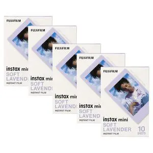 FUJIFILM instax mini Soft Lavender Instant Film (10 Exposures) - 5 Pack FUJIFILM instax mini Soft Lavender Instant Film (10 Exposures) - 5 Pack