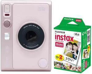 FUJIFILM INSTAX MINI EVO Hybrid Instant Camera (Gentle Rose) with 2 x 10 Instax Mini Film Pack FUJIFILM INSTAX MINI EVO Hybrid Instant Camera (Gentle Rose) with 2 x 10 Instax Mini Film Pack