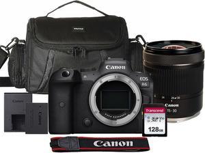 Canon EOS R6 Mirrorless Digital Camera with Canon RF 1530mm IS STM Lens Professional Bundle