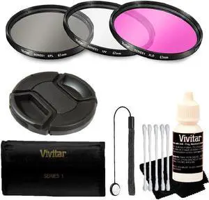 Vivitar 67mm Professional Digital Filter Kit plus Accessories for 67mm Lenses