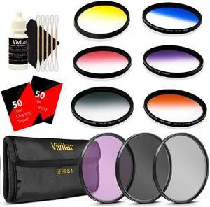 Vivitar 67mm Multi Coated Graduated Filter Kit + Top Accessory Kit