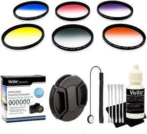 Vivitar 67mm Multi Coated Graduated Filter Kit + Top Kit for All 67mm Lenses