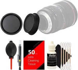 Vivitar Rear & Front Caps with Valuable Accessory Kit for All Canon Cameras